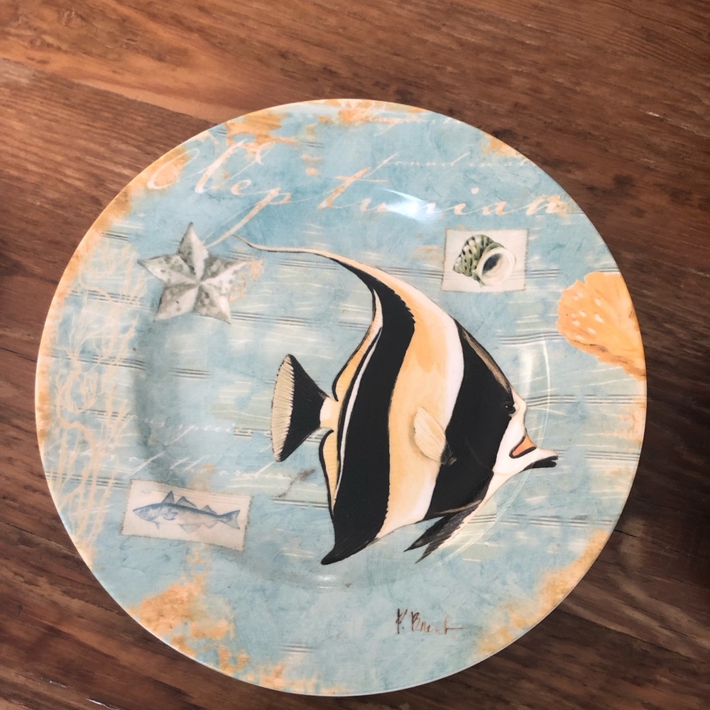 Decorative angel fish dish